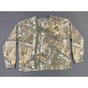 Rare Vintage Y2K Real Tree Camo Nature Long Sleeve Shirt Outdoor Hunting Tee